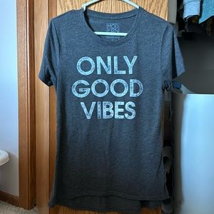 Only good vibes grey t shirt from Target
